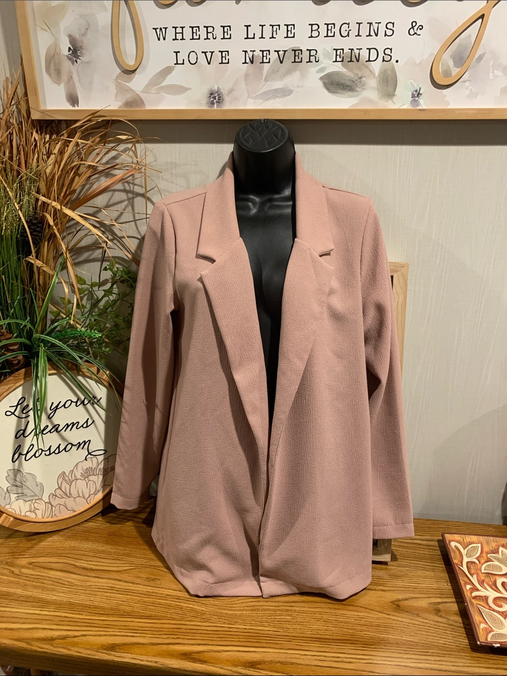 Lush Blazer in Dusty Rose